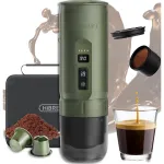 HIBREW H4C kaasaskantav kohvimasin, 20 bar, 3in1, 7500 mAh, 100 ml
