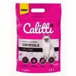 Kassidele m&otilde;eldud silikoonist allapanu Calitti Crystals, antibakteriaalne, 3,8 l, tolmuvaba