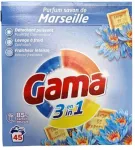 Pesupulber Gama Marseille seebiga, 2,4 kg, 45 pesukorda
