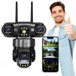 V&auml;line p&ouml;&ouml;ratav WiFi 3x 4MP PTZ IP66 kaamera suumiga