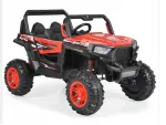 Laste elektriauto JEEP BUGGY 4x4, 4 mootorit, EVA rattad, nahkistmega