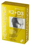 Toidulisand Menachinox K2+D3 4000 Forte, 30 kapslit
