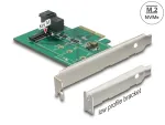 PCIe x4 NVMe M.2 ja NVMe SFF-8643 adapter Delock 89517, madala profiiliga