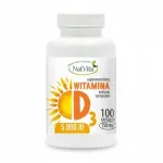 D-vitamiin D3 5000 IU (p&auml;evalilleseemne&otilde;lis) 100 kapslit