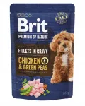 Brit Premium By Nature koerafileed kanaga ja hernega, 85 g