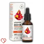 Toidulisand Aura Herbals Vitamin D3 4000IU + K2mk7 FORTE 30 ml, tilgad