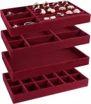 Sahtli ehete karpide komplekt 4 tk Burgundy Cartridge