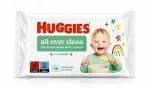 Laste niisked salvr&auml;tikud Huggies all over clean aloe, 56 tk.