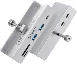 USB jagaja 3.2, alumiinium, 10 Gb/s, 3 pordi, SD/TF kaardi lugeja