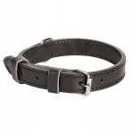 Dingo nahast koera kaelarihm, 2,2 x 45 cm, must (24&ndash;34 cm), 12516