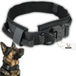 Reguleeritav tugev politsei koera kaelarihm TACTICAL QR, M, 34&ndash;42 cm, roosa