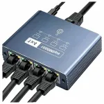 GIGABIT v&otilde;rgul&uuml;liti, 4x RJ45 pesa, alumiinium, 1000 Mbps
