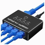 Ethernet l&uuml;liti 4 porti, 1000 Mbps, RJ45, USB, metallist