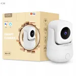 WiFi IP kaamera MOES 3MP, 360&deg;, liikumise j&auml;lgimisega, t&ouml;&ouml;tab Alexa ja Google'iga