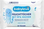 Niisked salvr&auml;tikud Babylove 99% vett, alates s&uuml;nnist, 20 tk