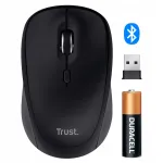Vaikne juhtmevaba Bluetooth ja 2.4GHz hiir, kompaktne, &ouml;koloogiline, s&uuml;learvutitele ja lauaarvutitele