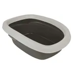 Hall-valge kasside tualett, 43x14x31 cm