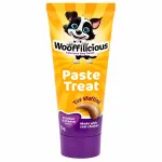 Koerale m&auml;nguasjade t&auml;idis kanaliha ja juustuga Woofflicious, 75 g