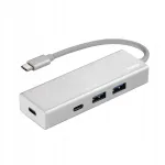 USB jaotur 1:4, USB 3.1 Type-C &bdquo;Alu&ldquo;, 2x USB-A, 2x USB-C