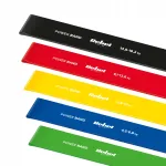 Rebel RBA-3002-CO kummist treeninguribade komplekt, Mini Band L, 2,3&ndash;18,2 kg, 5 tk, TPE
