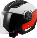 LS2 OF616 Airflow II avatud mootorratturi kiiver, valge/pruun, suurus M