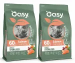Toit steriliseeritud kassidele Oasy SUPERIOR l&otilde;hega, 2 x 1,5 kg