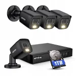 Videovalves&uuml;steem ANNKE, 8-kanaline HD DVR, 1 TB, 4 v&auml;liskaamerat, 1080p