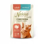 NEKKO Daily Sterilised niiske kassitoit kalkunilihaga kastmes, 85 g