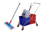 Puhastusvanker SET CHROME, 2x20 l, 40 cm lapiga