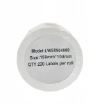 Sildid DYMO LW S0904980, 104 x 159 mm, 220 tk rullis