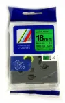Liimpael Brother TZ2-741 / TZe-741, 18 mm, roheline musta tekstiga