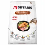 Steriliseeritud kassidele m&otilde;eldud kuivtoit ONTARIO STERILIZED 7+ kanaga, 2 kg
