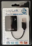 USB jagaja Logilink 4 pordiga, must, UA0139v2