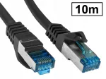 V&otilde;rgukaabel Cat.6A, varjestatud, PIMF, RJ45-RJ45, 10 m, must