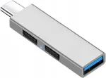 USB-C jagaja, 3 pesa: 1x USB 3.0, 2x USB 2.0