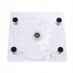 Lacooppia valge s&uuml;learvuti jahutusalus, RGB LED, USB