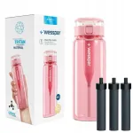 Wessper ActiveMax Clarti 0,68 l roosa joogipudel 3 filtriga
