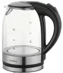 Elektriline klaasist veekeetja Klausberg KB-7886, 1,7 l, 2200 W, LED, roostevabast terasest filter