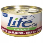 Life Cat Natural m&auml;rg kassitoit, 85 g &ndash; tuunikala ja homaar