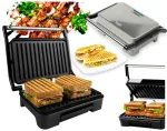 Elektriline pannkookide ja v&otilde;ileibade grill mittetakkuva kattega