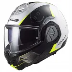 Motorratturi kiiver LS2 FF906 ADVANT CODEX, valge/must, avanev
