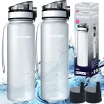 Veepudelite komplekt Aquaphor City 2 x 0,5 l valge v&auml;rv filtritega