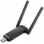 Juhtmevaba v&otilde;rgu adapter Spacetronik, Wi-Fi 7, USB, 6500 Mbps, 6 GHz, antenniga