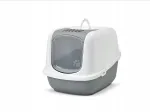 Kasside tualett SAVIC JUMBO filtriga, hall, 66,5 cm