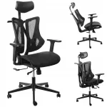 M&auml;ngu- ja kontoritool, ergonoomiline, reguleeritav, p&ouml;&ouml;rlevaga