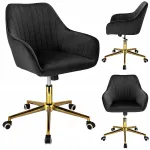 Kontoritool CORUM, must, JUMIhome, p&ouml;&ouml;rleva alusega