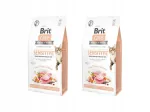 BRIT CARE Grain Free Sensitive kassitoit kalkuni ja l&otilde;hega, 2 x 7 kg