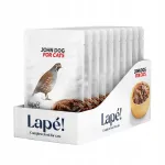John Dog Lap&eacute; niiske kassitoit vutilihaga, 10 x 100 g, monoproteiin