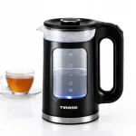 Klaasist elektriline veekeetja, LED-valgustusega, 1,7 l, 2200 W, 360&deg;