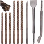 Schmith SDS Plus puuride ja kipstide komplekt betoonile, kivile ja tellisele 6&ndash;10 mm
